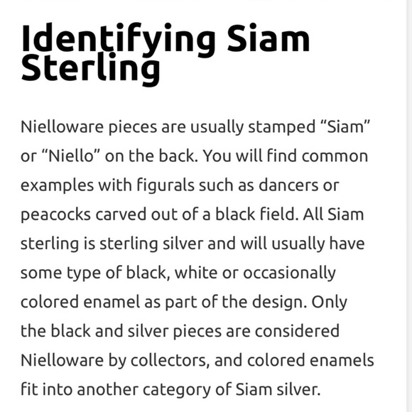 Vintage Thai Nielloware Siam Sterling Silver Panel Bracelet - Picture 12 of 16